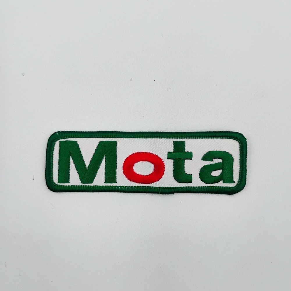 THC Clothing Mota Embroidered Patch Green Red Parody Logo Iron On Badge VTG 90s